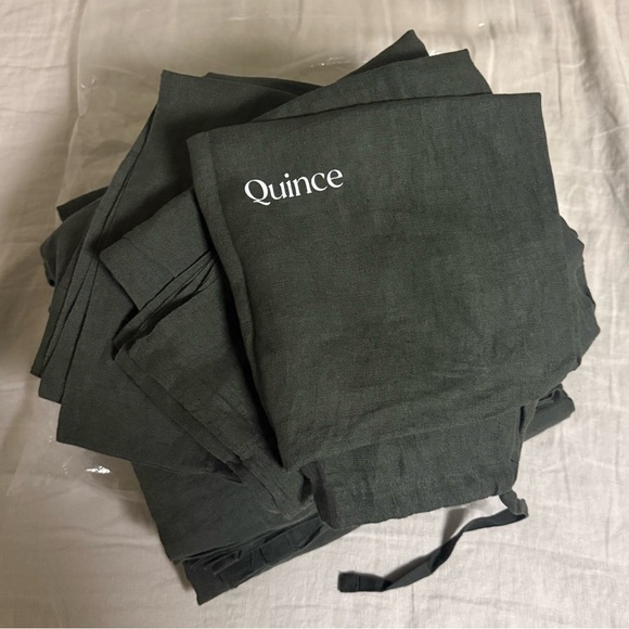 Quince european linen sheet set queen pine nwot - Picture 4 of 8